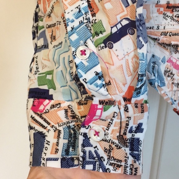 Anthropologie Maeve Cartography button down - Picture 5 of 7